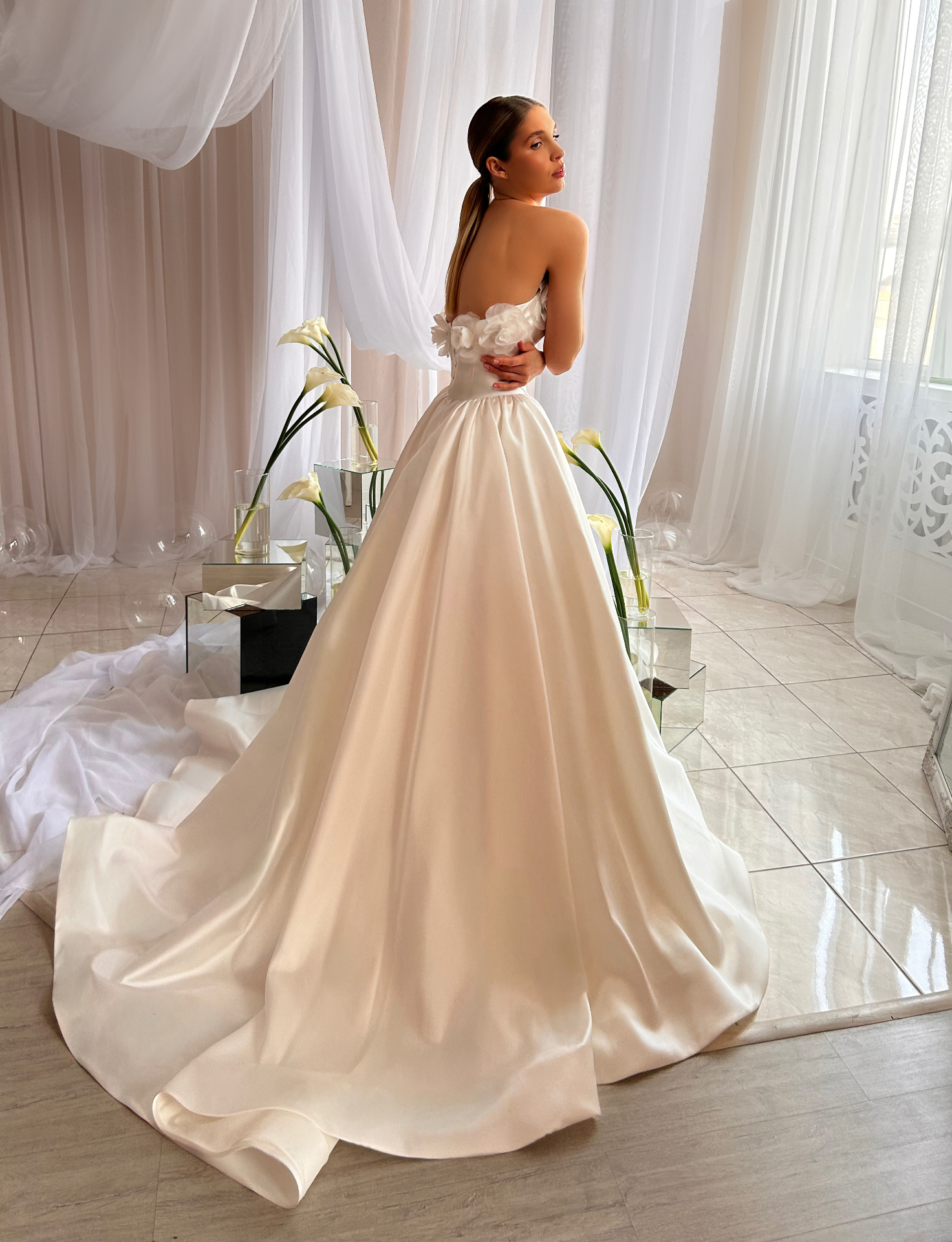 Anna — ballgown back view