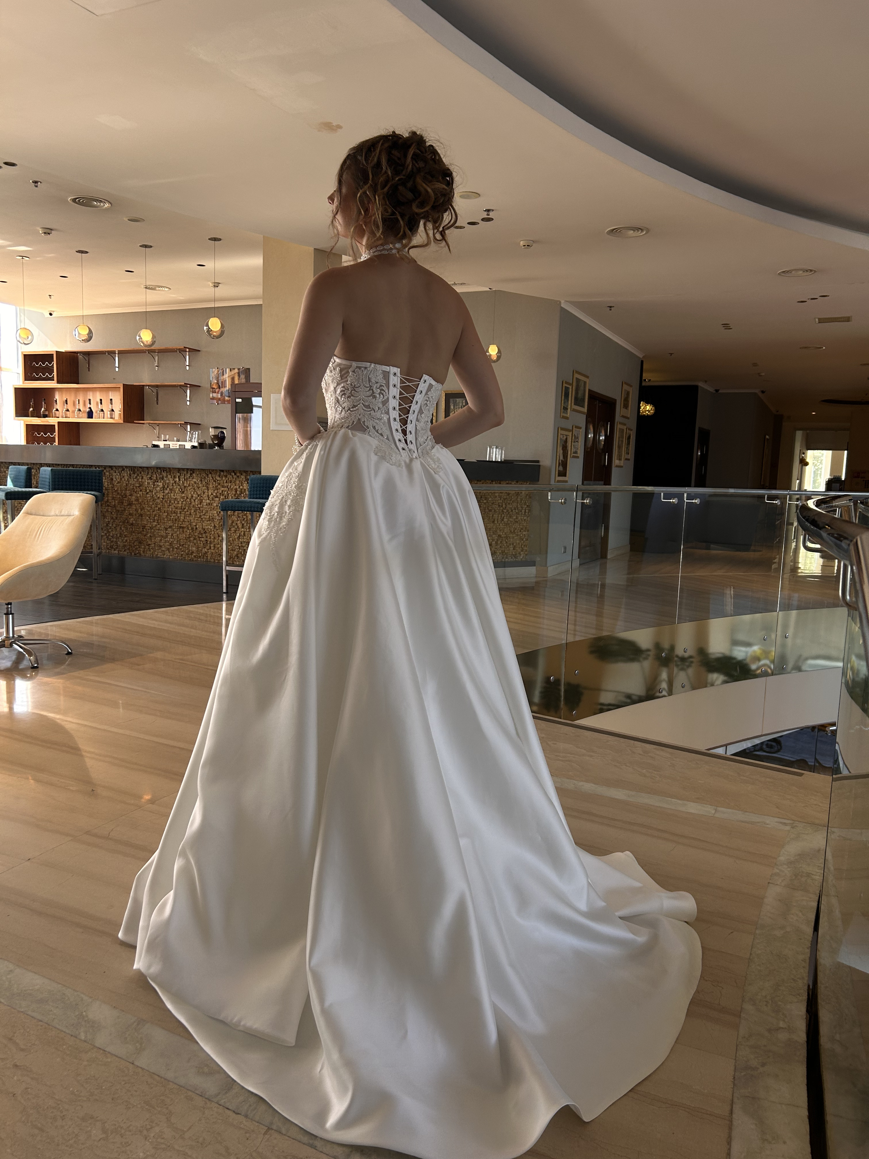 Orchid — full silhouette of regal ballgown with intricate lace detailing